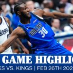 Mavericks Highlights vs. Sacramento Kings | February 26, 2026