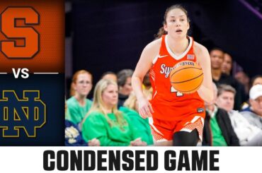 Syracuse vs. Notre Dame Condensed Game | 2025-26 ACC Women's Basketball