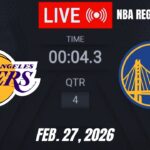 NBA LIVE! Golden State Warriors vs Los Angeles Lakers | February 27, 2026 Warriors vs Lakers | 2K26