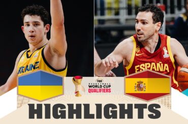 Ukraine 🇺🇦 v Spain 🇪🇸 | Highlights | FIBA Basketball World Cup 2027 European Qualifiers