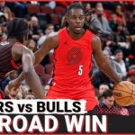Portland Escape Chicago win a Win | Trail Blazers Crunch Time Choices | Arena Funding Update