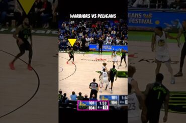 Two Tough Buckets in a Row Dazzle Warriors 🫨 GSW at Pelicans #nba #shorts