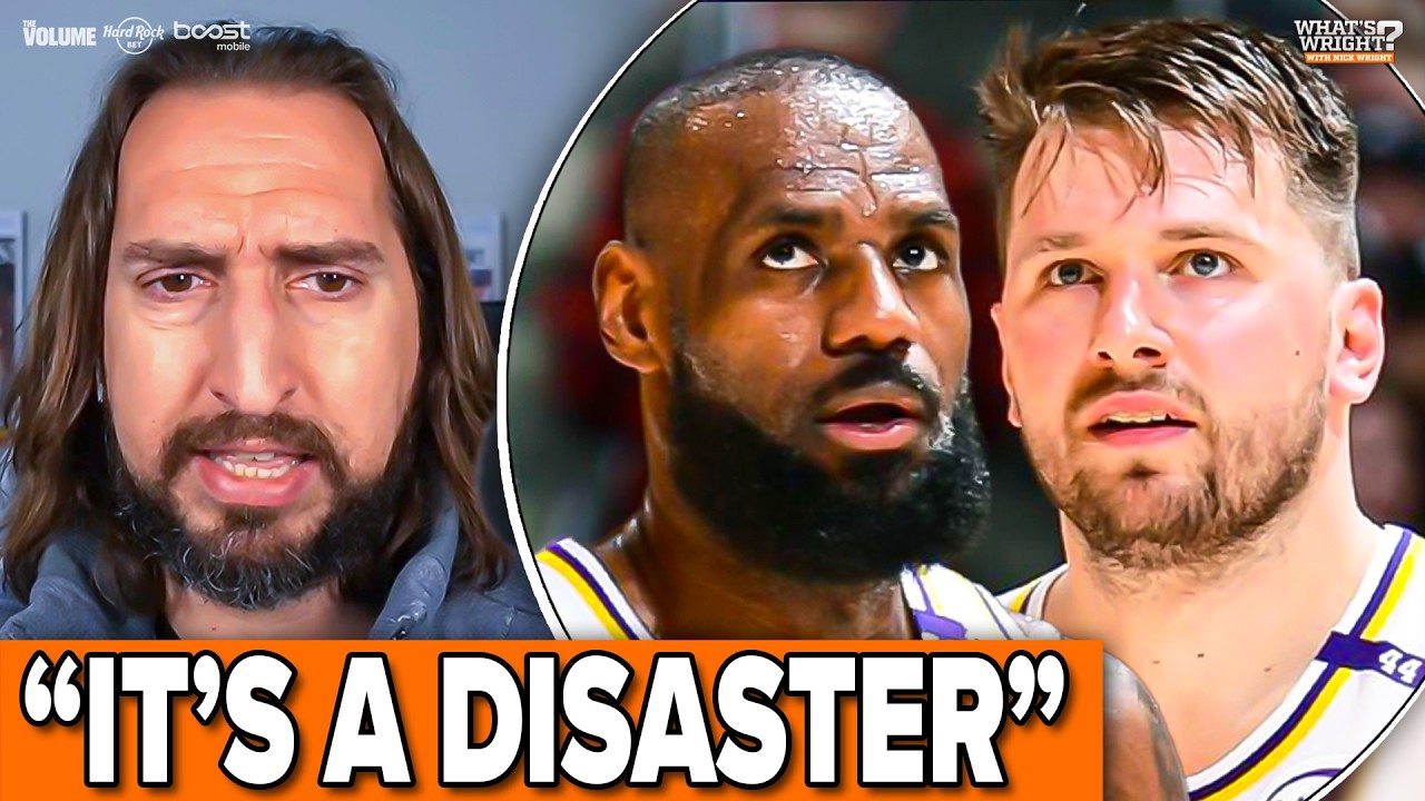 "It's A Disaster" - Nick Wright on LeBron James & Luka Doncic's FAILURE with Lakers | NBA