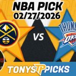 Denver Nuggets vs Oklahoma City Thunder Pick 2/27/26 NBA Pick Prediction