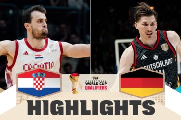 Croatia 🇭🇷 v Germany 🇩🇪 | Highlights | FIBA Basketball World Cup 2027 European Qualifiers