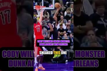 Utah Jazz Forward Cody Williams Breaks Down His Poster vs Pelicans 😤🏀 | KSL Sports #shorts