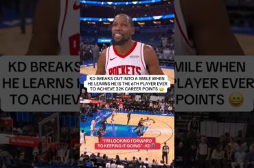 Congratulations to KD on his 32K points 👏 🎉