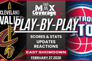 🔴LIVE - Cleveland Cavaliers vs Detroit Pistons - Play-By-Play & Reactions (2/27/26)