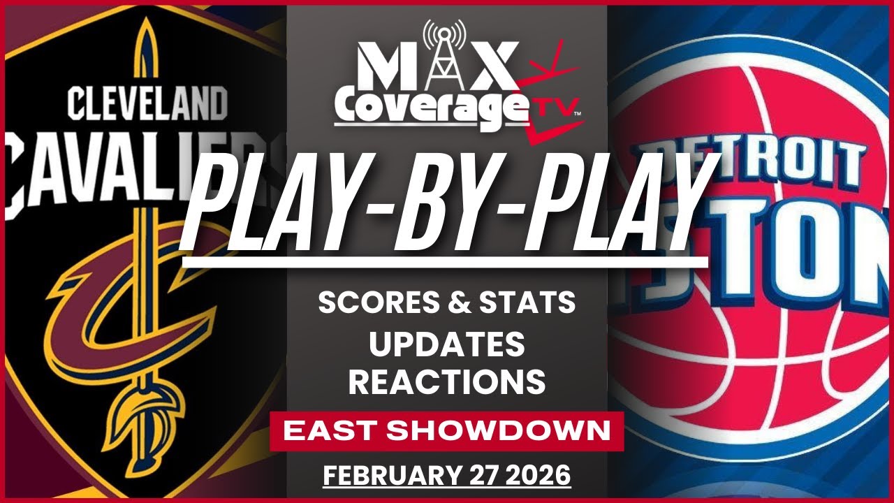🔴LIVE - Cleveland Cavaliers vs Detroit Pistons - Play-By-Play & Reactions (2/27/26)