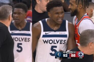 Anthony Edwards yells at his coach "That's what the f**k I do" after insane clutch 3 vs Clippers