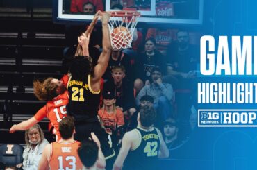 Michigan at Illinois | HIGHLIGHTS | Big Ten Men's Basketball | 02/27/26
