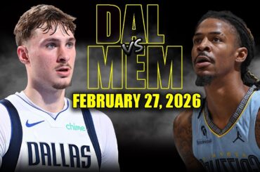 Dallas Mavericks vs Memphis Grizzlies Full Game Highlights – February 27, 2026 | NBA Season