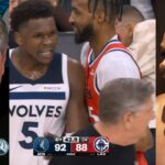 Anthony Edwards speaks on yelling at Chris Finch "That's what the f**k I do"