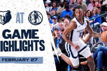 Memphis Grizzlies Highlights vs.  Dallas Mavericks