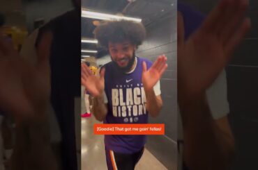 "Aye, shout out to the bench though." 🗣️ WIN CAM #shorts | Phoenix Suns