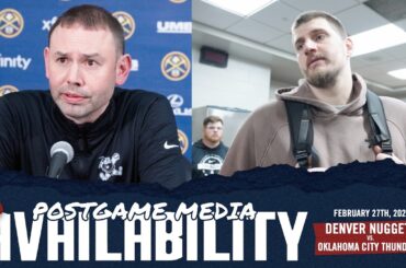 ALL Denver Nuggets Postgame Media vs. OKC 🎙️