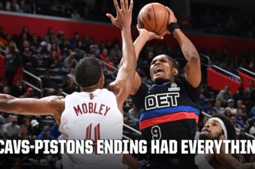 ABSOLUTE CINEMA 🤩 Final minutes of Cavs vs. Pistons THRILLING OT finish | NBA on ESPN