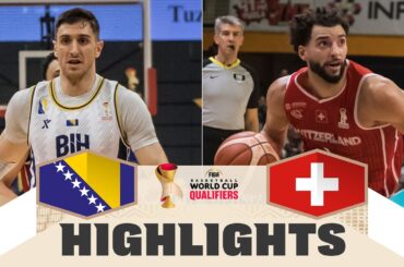 BIH 🇧🇦 v SUI 🇨🇭 | Highlights | FIBA Basketball World Cup 2027 European Qualifiers