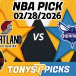 Portland Trailblazers vs. Charlotte Hornets Pick 2/28/26 NBA Pick Prediction