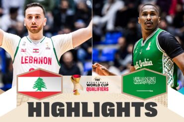 Lebanon 🇱🇧 v Saudi Arabia 🇸🇦 | Highlights | FIBA Basketball World Cup 2027 Asian Qualifiers