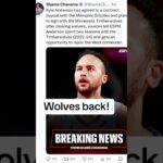 Welcome back to Minnesota Kyle Anderson! #timberwolves #kyleanderson