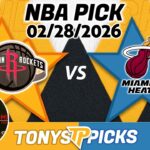 Houston Rockets vs. Miami Heat Pick 2/28/26 NBA Pick Prediction