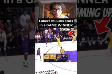 Lakers vs Suns ends in WILD Game Winner reaction