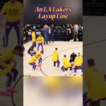 The Lake Show Line🌴🏀 #LosAngeles #Lakers #Basketball #LakeShow #LayupLine #LebronJames #LukaDoncic