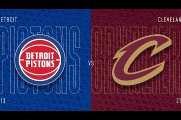 Cleveland Cavaliers vs Detroit Pistons LIVE Play by Play & Reactions!