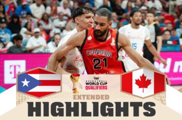 Puerto Rico 🇵🇷 v Canada 🇨🇦 | Extended Highlights | FIBA Basketball World Cup 2027 Americas Qualif.