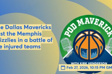 The Dallas Mavericks host the Memphis Grizzlies in a battle of the injured teams