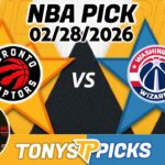 Toronto Raptors vs. Washington Wizards Pick 2/28/26 NBA Pick Prediction