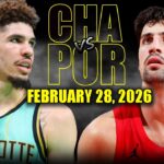 Portland Trail Blazers vs Charlotte Hornets Full Game Highlights – February 28, 2026 | NBA Season
