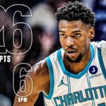 Brandon Miller LETS IT FLY 🔥 Drains 6 3PM as Hornets surpass 2024-25 total win total | NBA on ESPN