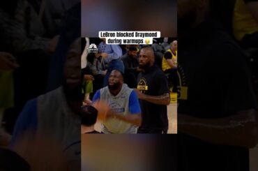 Bron trolling Draymond pregame 🤣