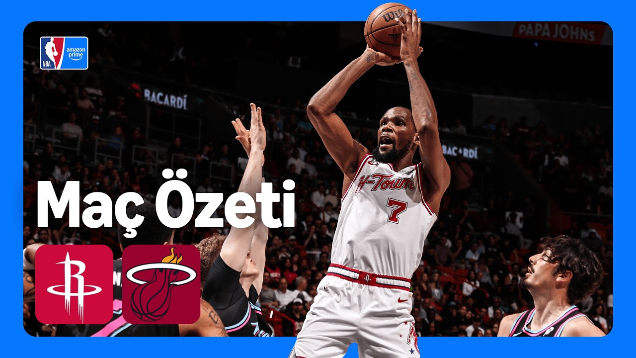 Houston Rockets - Miami Heat | Maç Özeti | NBA | Prime Video Türkiye