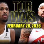 Toronto Raptors vs Washington Wizards Full Game Highlights – February 28, 2026 | NBA Season