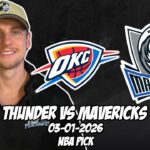 Oklahoma City Thunder vs Dallas Mavericks 3/1/26 NBA Free Picks & Prediction | NBA Betting Tips