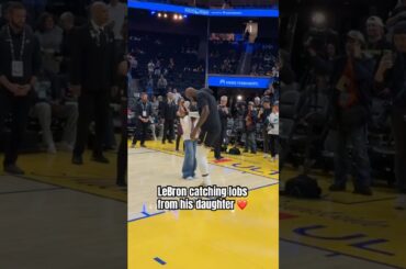 LeBron and Zhuri pregame 🙌