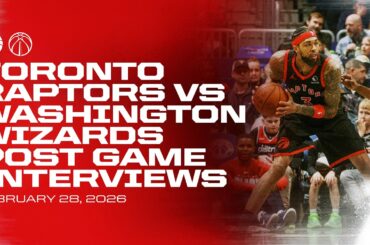 Toronto Raptors Full Media Availabilities | Post Game vs Wizards | February 28, 2026