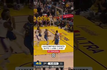 Luka showed out in with 26pts on his 27th birthday 🎉 🤩