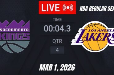 NBA LIVE! Los Angeles Lakers vs Sacramento Kings | March 1, 2026 | Lakers vs Kings LIVE (2K26)