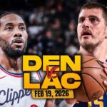 Denver Nuggets vs Los Angeles Clippers Full Game Highlights | Feb 19, 2026 | FreeDawkins