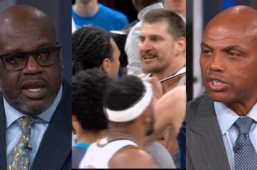 Shaq and Chuck react to Nikola Jokic fight with Lu Dort and OKC after cheap shot