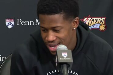 VJ Edgecombe Calls Out NBA Media Reporting Sixers Star Joel Embiid Does NOT Want to Play Hurt