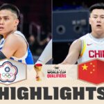 Chinese Taipei v China | Highlights | FIBA Basketball World Cup 2027 Asian Qualifiers