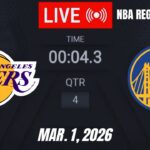 NBA LIVE! Golden State Warriors vs Los Angeles Lakers | March 1, 2026 Warriors vs Lakers | 2K26