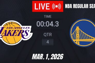 NBA LIVE! Golden State Warriors vs Los Angeles Lakers | March 1, 2026 Warriors vs Lakers | 2K26