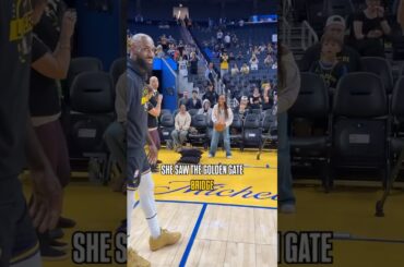 LeBron sounds off on having his good-luck charm Zhuri on the road! ❤️