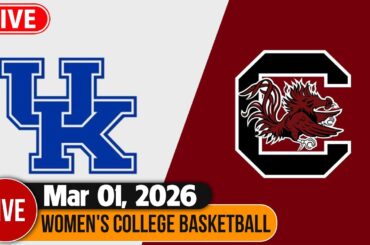 Kentucky vs South Carolina Live HD March/01/2026 | Women's College Basketball | NCAAW Today